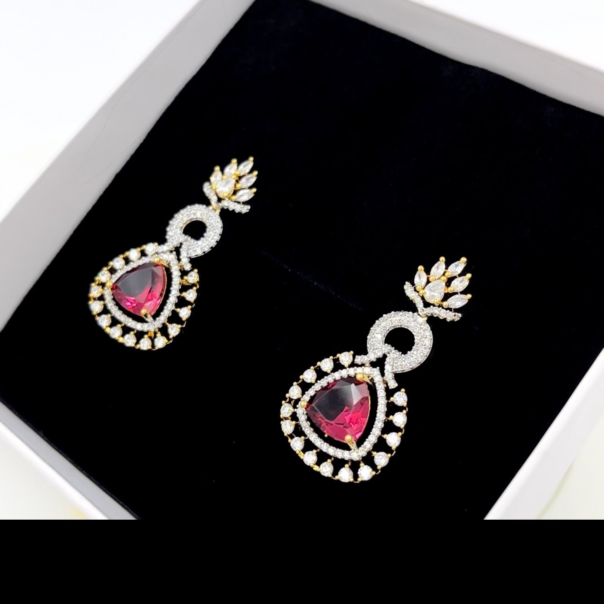 Lavish Giftz Celeste American Diamonds Earrings