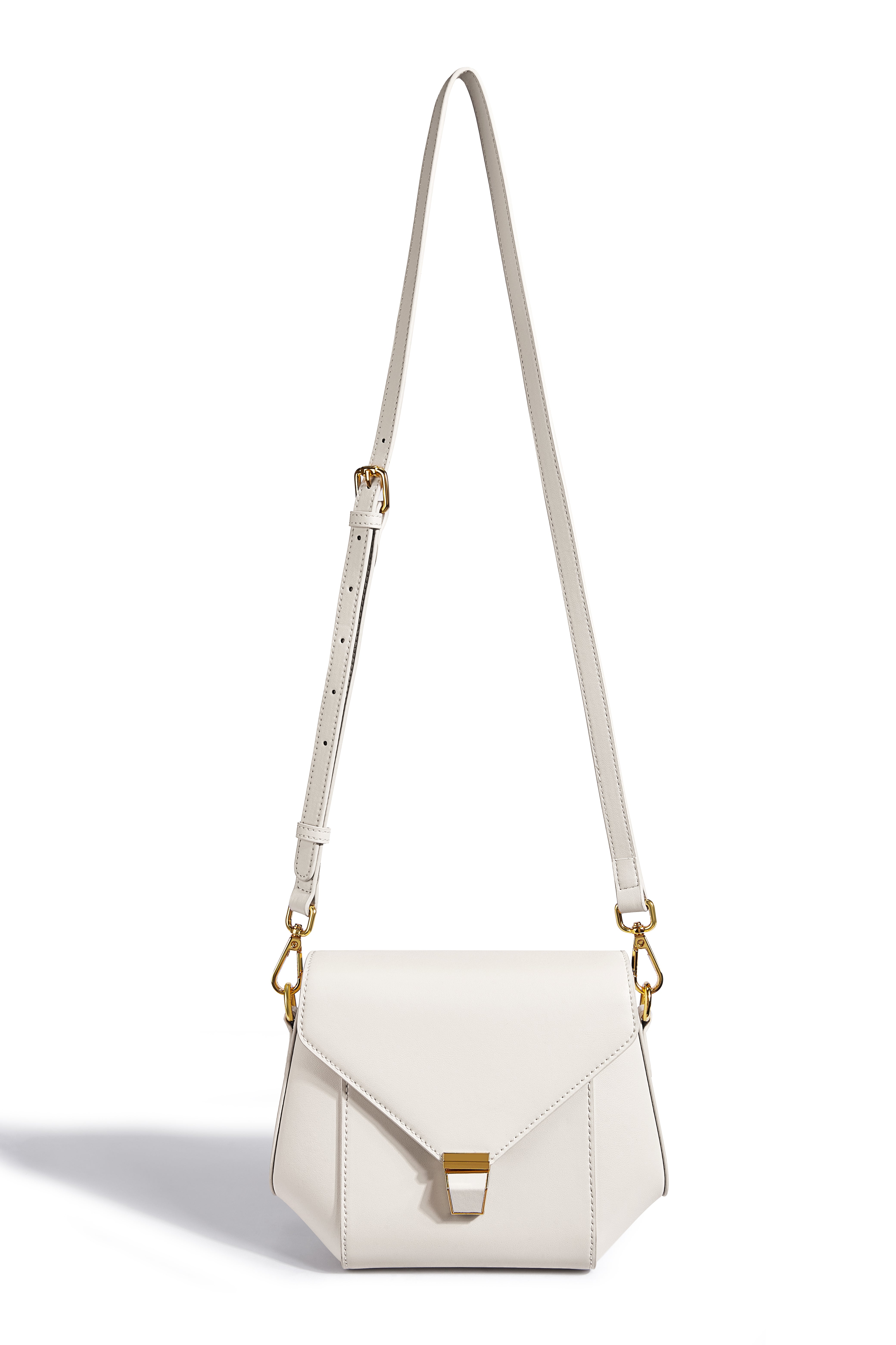 Lavish Giftz White Sophisticated Shoulder Bag with Dual Style Straps