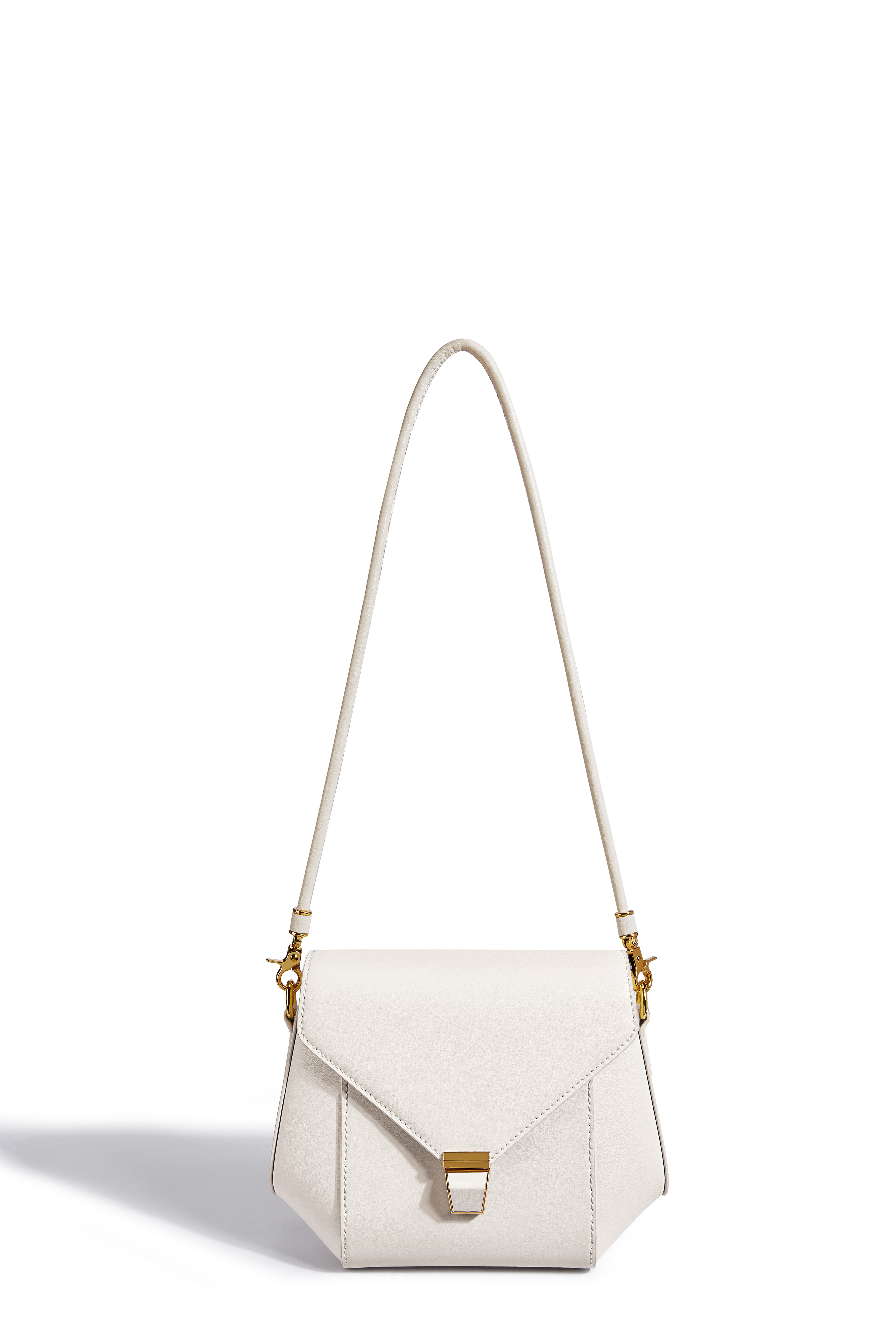 Lavish Giftz White Sophisticated Shoulder Bag with Dual Style Straps