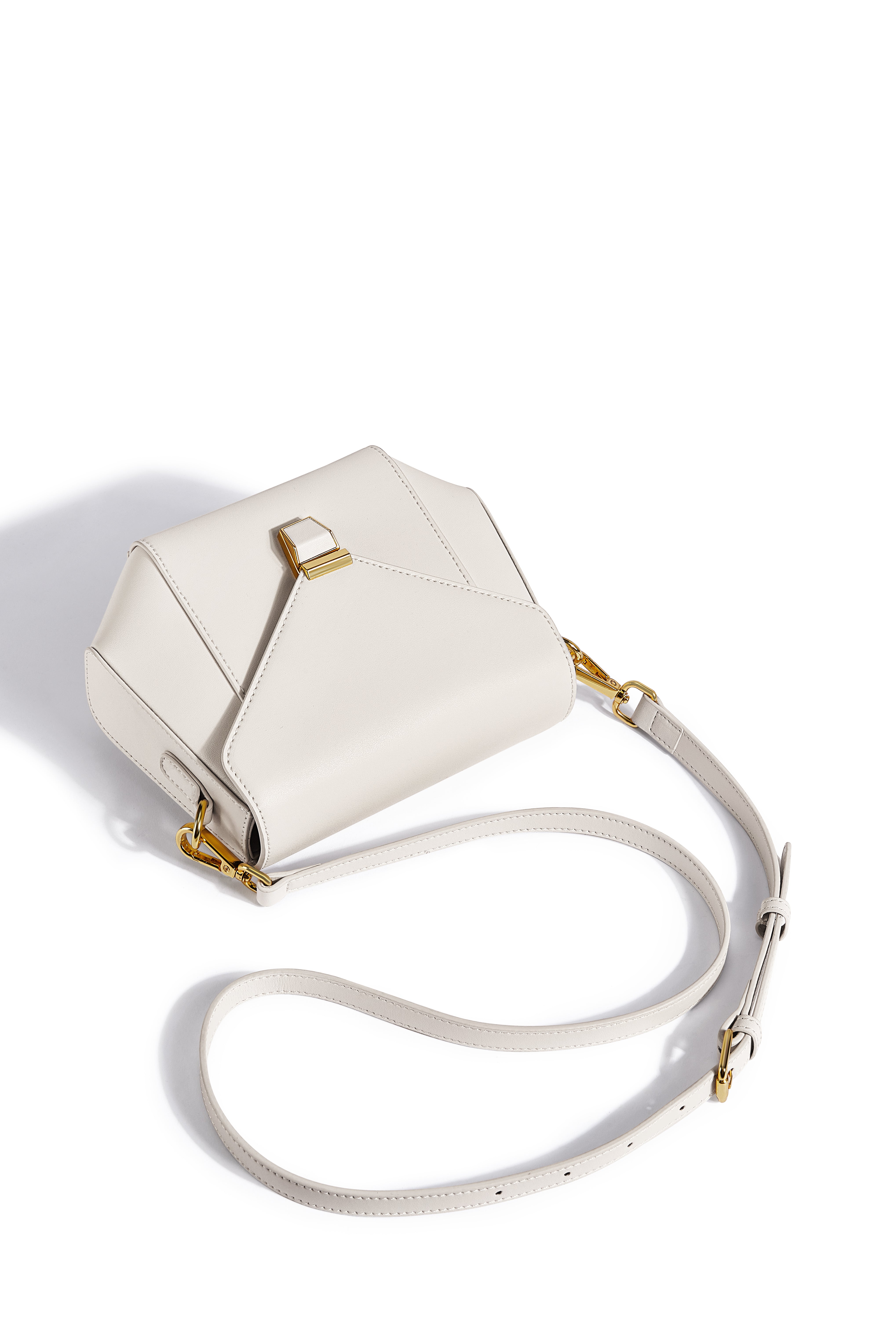 Lavish Giftz White Sophisticated Shoulder Bag with Dual Style Straps