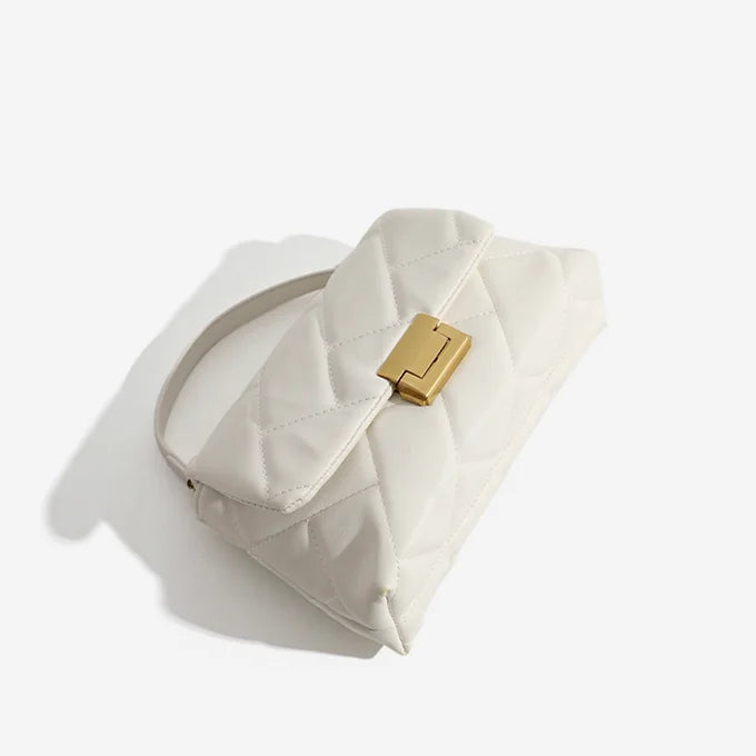 White Quilted Crossbody Bag