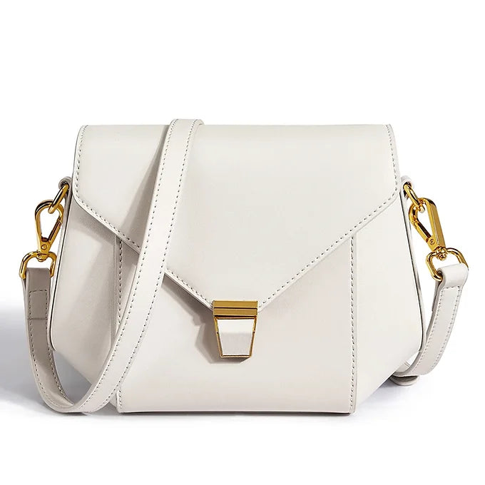 Lavish Giftz White Sophisticated Shoulder Bag with Dual Style Straps